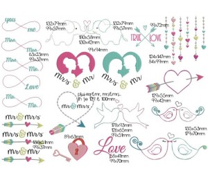 Stickdatei - Herz Schloss